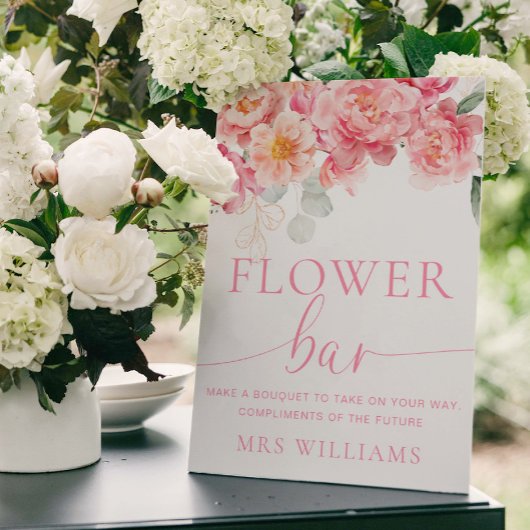 Piper Pioen Bloemen Bar Teken Poster