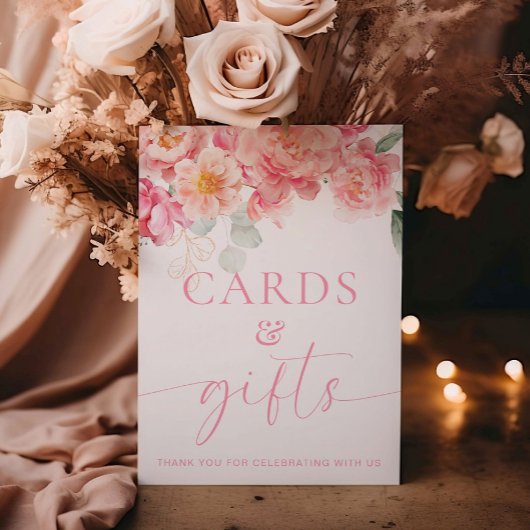 Piper Pioen Bloemen Kaarten en Geschenken teken Poster