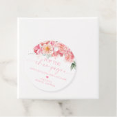 Piper Pioen Bloemige Knal de Champagne Bruidsmeisj Bedankjes Labels (In situ)