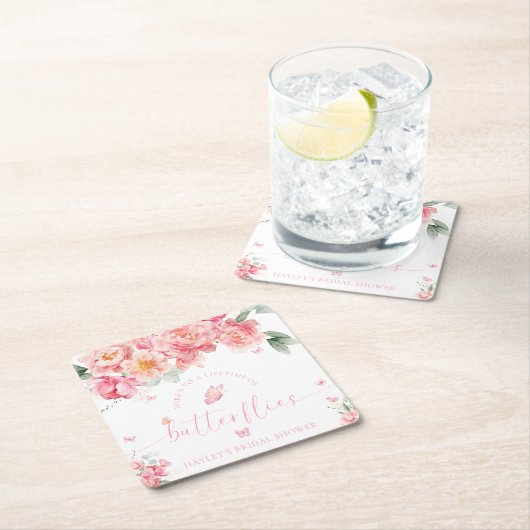 Piper Pioen Leven van Vlinders Vrijgezellenfeest Kartonnen Onderzetters (Insitu)