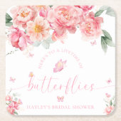 Piper Pioen Leven van Vlinders Vrijgezellenfeest Kartonnen Onderzetters (Voorkant)