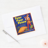 Piper Potato Vierkante Sticker (Envelop)