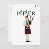 PIPER Red Play Briefkaart (Voorkant / Achterkant)