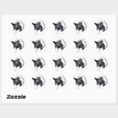 Piper - Slapen Ronde Sticker (Vel)