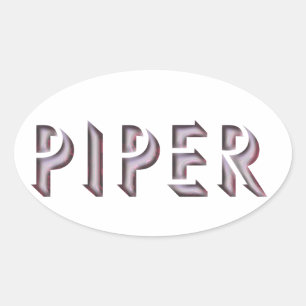Piper sticker naam