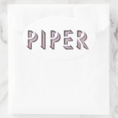 Piper sticker naam (Tas)