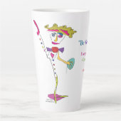 'Piper' - "Wees jezelf" (Oscar Wilde) Latte Mok (Voorkant)