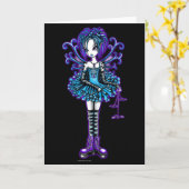 "Piper" Wenskaart Dragonfly Fairy Kaart (Gele Bloem)