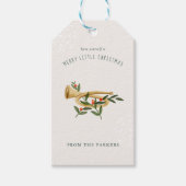 Pipers Piping | 12 dagen kerstvakantie Cadeaulabel (Voorkant)