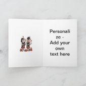 Pipers taken voor de Haggis processie Feestdagen Kaart (Binnen)