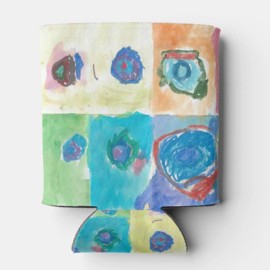 Piperse concentrische cirkels blikjeskoeler (Achterkant)