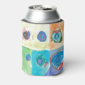 Piperse concentrische cirkels blikjeskoeler (Blikje Achterkant)