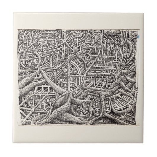 Pipescape van Brian Benson Tegeltje (Voorkant)