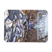 Pipestone Creek, Winnewissa Herfsten, Winter, MN Magneet (Horizontaal)