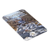 Pipestone Creek, Winnewissa-waterval, Winter, MN Magneet (Rechterzijde)