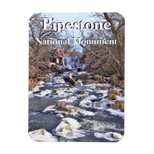 Pipestone Creek, Winnewissa-waterval, Winter, MN Magneet