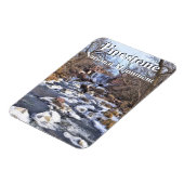 Pipestone Creek, Winnewissa-waterval, Winter, MN Magneet (Linkerzijde)