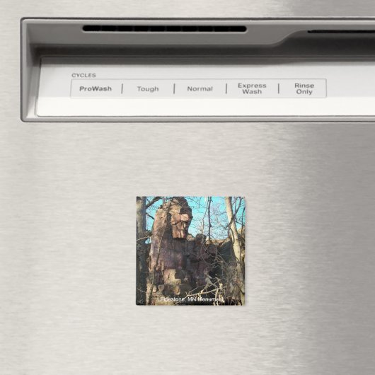 Pipestone, MN Monument Magneet (Insitu (Vaatwasser))