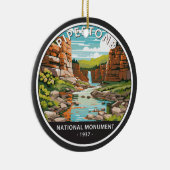 Pipestone Nationaal Monument Minnesota Circle Keramisch Ornament (Rechts)