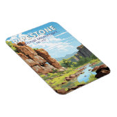 Pipestone Nationaal Monument Minnesota Travel Art Magneet (Rechterzijde)