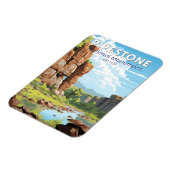 Pipestone Nationaal Monument Minnesota Travel Art Magneet (Linkerzijde)