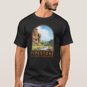 Pipestone Nationaal Monument Minnesota Travel Art T-shirt