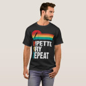 Pipetteer PCR Retro DNA Lab Scien herhalen T-shirt (Voorkant volledig)