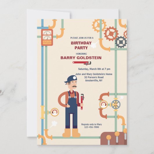 Pipeworks-uitnodiging Kaart (Voorkant)