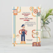 Pipeworks-uitnodiging Kaart (Staand voorkant)