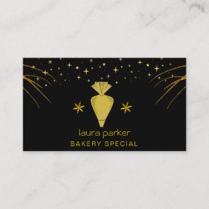 Piping Bag Bakkerij gebak Catering Dripping Gold Visitekaartje