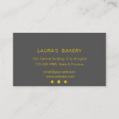 Piping Bag Rolling Pin Bakkerij Gebak Whisk Visitekaartje (Achterkant)