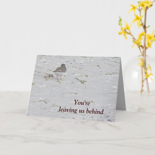 Piping Plover Afscheid van Group Kaart (Gele Bloem)