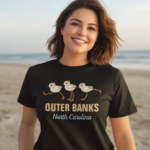 Piping Plover Buitenbanken North Carolina Border T-shirt