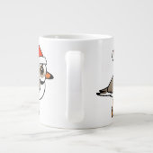 Piping Plover Santa Grote Koffiekop (Achterkant)