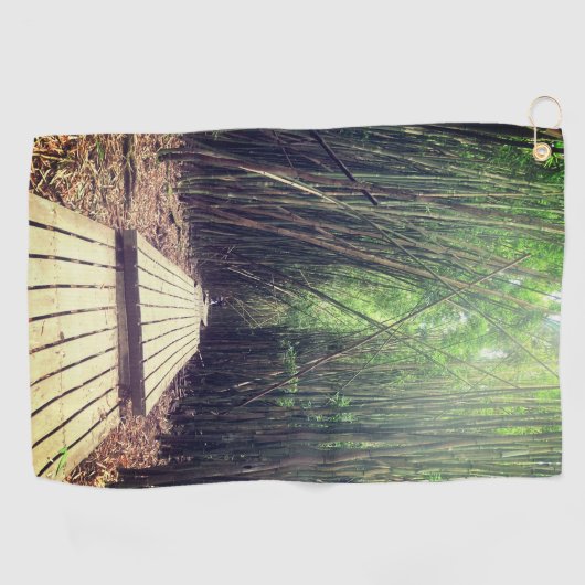 PIPIWAI TRAIL BAMBOO FOREST MAUI HAWAII HALEAKALA GOLFHANDDOEK (Horizontaal)