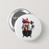 Pipkin Pippa's All American BBQ Ronde Button 5,7 Cm (Voorkant /achterkant)