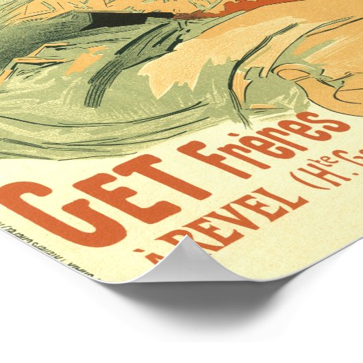 Pippermint -Franse Adverteren Poster (Hoek)