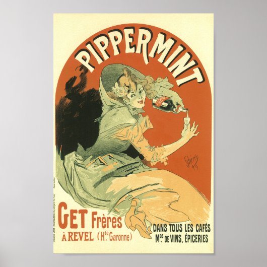 Pippermint -Franse Adverteren Poster (Voorkant)