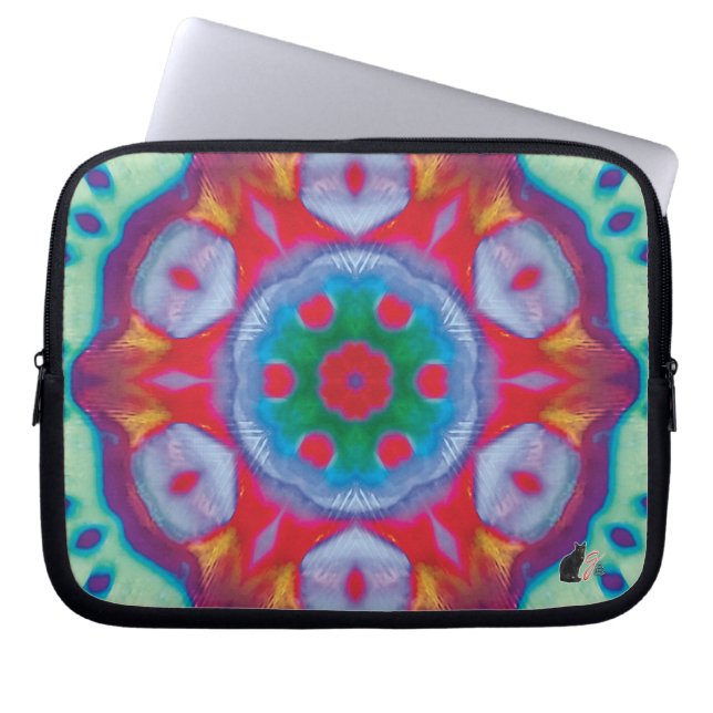 Pippin Kaleidoscope-laptophoes Laptop Sleeve (Voorkant)