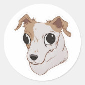 Pippy-Sticker Ronde Sticker (Voorkant)