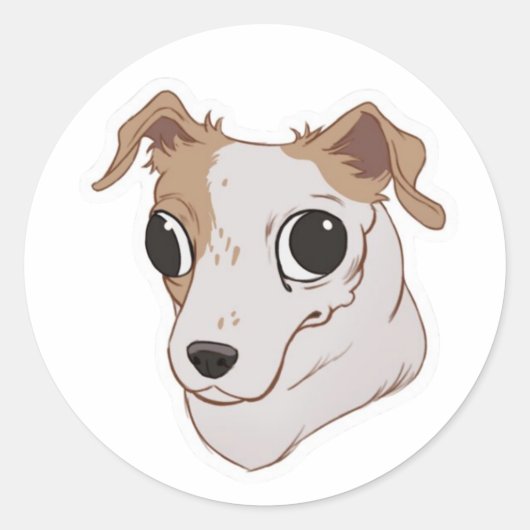 Pippy-Sticker Ronde Sticker (Voorkant)