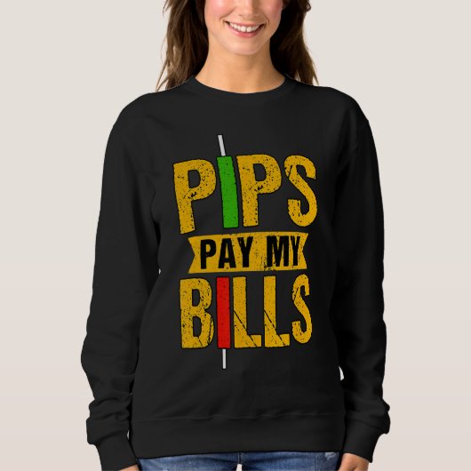 Pips betalen Mijn Bills Blockchain Crypto Trader 1 Trui (Voorkant)
