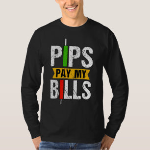 Pips Betalen Mijn Bills Blockchain Crypto Trader T-shirt