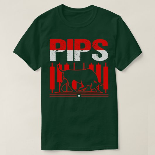 Pips Funny Forex Trader Trading Fan Gift T-shirt (Design voorkant)