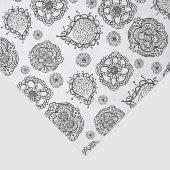 Pip's Original Paisley Black & White Gift Tissuepapier (Detail)