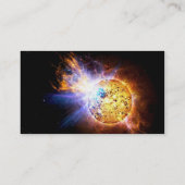Pipsqueak Star Unleashes reuzenflare NASA Visitekaartje (Achterkant)