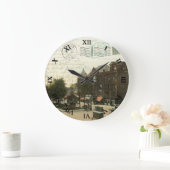 Piqua Ohio Post Card Clock - Market Square 1912 Grote Klok (Huis)