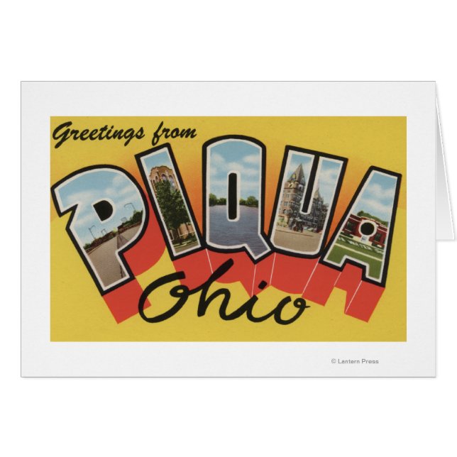 Piqua, OhioLarge Letter ScenesPiqua, OH (Voorkant Horizontaal)