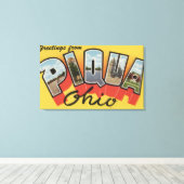 Piqua, OhioLarge Letter ScenesPiqua, OH Canvas Afdruk (Insitu (Houten vloer))