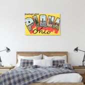Piqua, OhioLarge Letter ScenesPiqua, OH Canvas Afdruk (Insitu (Slaapkamer))